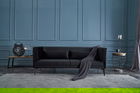 Canapea 3 locuri, Balcab Home, 825BLC1572, Lemn de fag, Negru