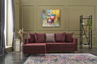 Coltar, Balcab Home, 825BLC1723, Lemn de fag, Rosu claret