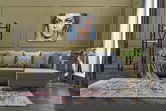 Coltar, Balcab Home, 825BLC1720, Lemn de fag, Albastru