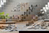 Canapea 3 locuri, Balcab Home, 825BLC2726, Lemn de fag, Crem