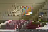 Coltar, Balcab Home, 825BLC1008, Lemn, Rosu claret