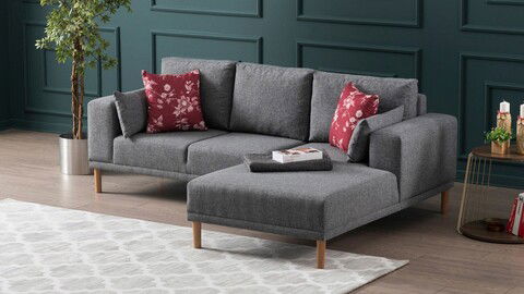 Coltar, Balcab Home, 825BLC1390, Lemn de fag, Gri