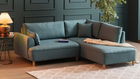 Coltar, Balcab Home, 825BLC1376, Lemn de fag, Turcoaz