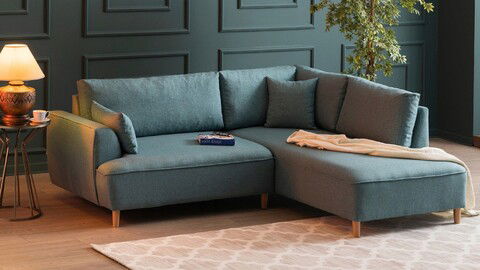 Coltar, Balcab Home, 825BLC1376, Lemn de fag, Turcoaz