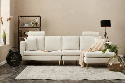 Coltar, Balcab Home, 825BLC2822, Lemn de plop, Crem / Aur
