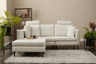 Coltar, Balcab Home, 825BLC2821, Lemn de plop, Crem/Negru