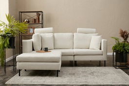 Coltar, Balcab Home, 825BLC2821, Lemn de plop, Crem/Negru