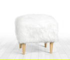Fotoliu puf, Fluffe, 209FLF1231, Poliester, Alb