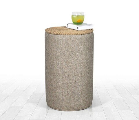 Fotoliu puf, Fluffe, 209FLF1242, 50% bumbac, 50% in, Bej