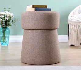 Fotoliu puf, Fluffe, 209FLF1212, 50% bumbac, 50% in, Cafea