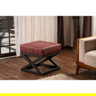 Fotoliu puf, Grace, 591GRC1129, Metal, Rosu claret