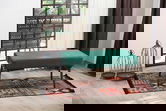 Fotoliu puf, Grace, 591GRC1143, Lemn de fag, Verde