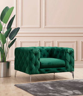 Fotoliu, Hilena, 569HLN1516, Lemn de fag / PAL, Verde