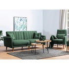 Set canapea extensibilă, Unique Design, 867UNQ1585, Lemn de carpen, Verde