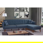 Coltar, Unique Design, 867UNQ1412, Lemn de carpen, Albastru inchis