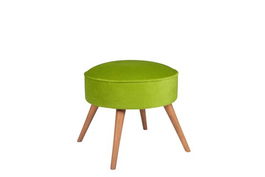 Fotoliu puf, Zeon, 558ZEN1318, Lemn de brad, Verde alune