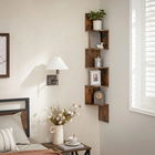 Raft de perete, Vasagle, 20x20x127.5 cm, PAL, maro rustic