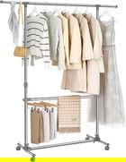 Suport pentru umerase, Songmics, extensibil, 101-165 x 48.5 x 113-198 cm, otel
