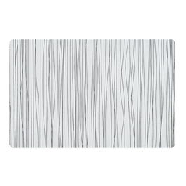 Suport vesela din plastic, Metallic Rectangle Alb / Gri, L43,5xl28,5 cm
