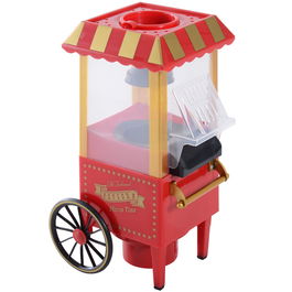 HOMCOM Masina de facut pop corn in stil retro de 1200W , pregatita in 3 minute fara ulei, 22x19x39cm, rosu | AOSOM RO