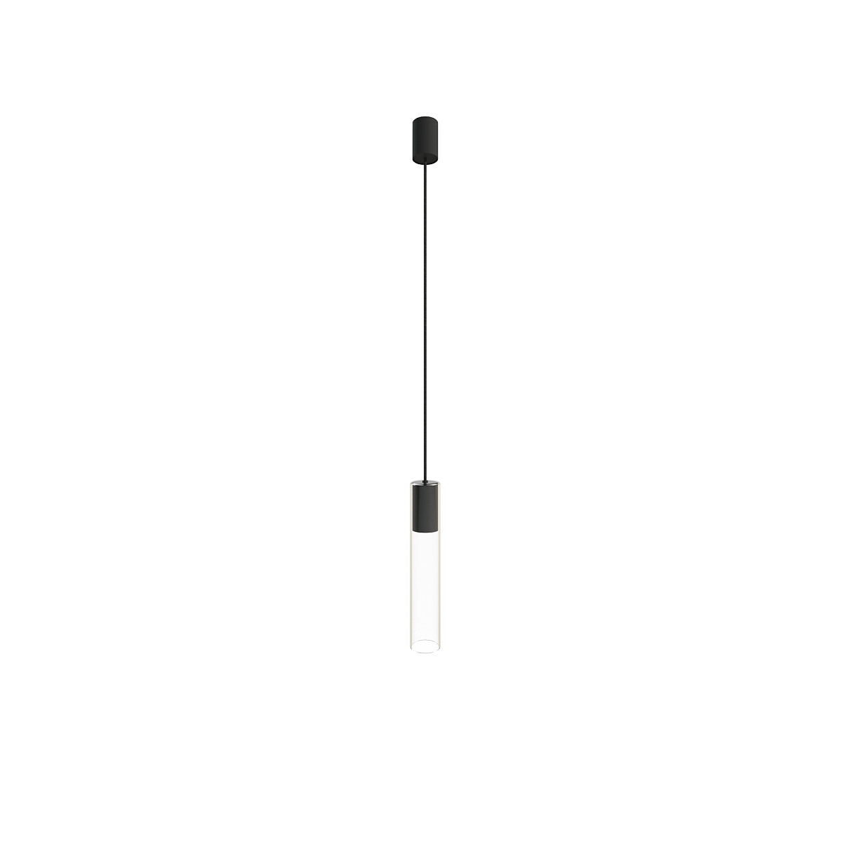 Lustra Cylinder L Negru