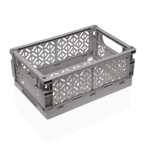 Cos pliabil pentru depozitare Easy, Versa, 35 x23.5 x 14 cm, polipropilena, gri