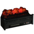 HOMCOM Set de Insertie pentru Șemineu Electric de 58 cm, Încalzitor de Pat cu Flacara Realista, cu Temperatura Reglabila, Protectie impotriva Supraincalzirii, Telecomanda,Negru