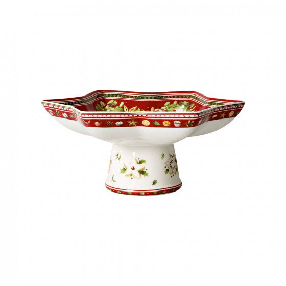 Bol cu picior Villeroy & Boch Winter Bakery Delight Star 27x21x12cm