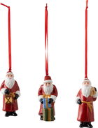 Set 3 decoratiuni brad Villeroy & Boch Nostalgic Ornaments Santa Claus 8cm