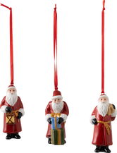 Set 3 decoratiuni brad Villeroy & Boch Nostalgic Ornaments Santa Claus 8cm
