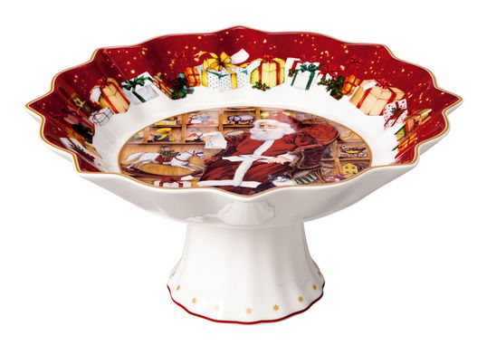 Bol cu picior Villeroy & Boch Toy`s Fantasy Santa Reads Wish Lists 24x24x12cm