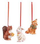Set 3 decoratiuni brad Villeroy & Boch Nostalgic Ornaments Forest animals 6x7cm