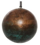 Decoratiune brad Deko Senso glob 12cm metal cupru - verde