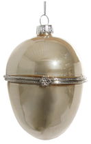 Decoratiune brad Deko Senso ou 11cm sticla auriu perlat