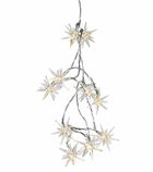 Instalatie luminoasa Deko Senso Mini-Star Light cu 10 stelute LED alb cald 1 metru timer alimentare cu baterii