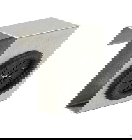 Suport prosop, Wenko, Kitchen Push, 5 x 4 x 6 cm, inox/plastic, gri/negru