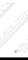 Bara pentru perdea de dus, Wenko, Universal Chrome, Ø 2 cm, aluminiu, alb