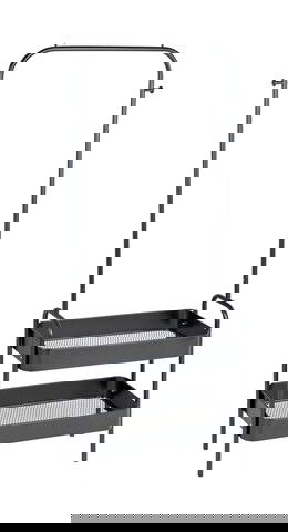 Suport pentru imbracaminte, Wenko, Kali, 75 x 30 x 165 cm, metal/polipropilena, negru