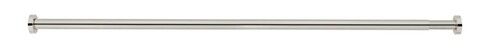Bara extensibila pentru perdeaua de dus, Wenko, Luz, 2.8 x 110-185 cm, inox, gri