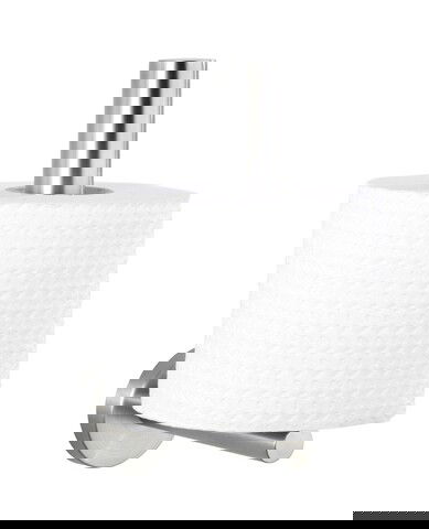 Suport pentru hartie igienica, Wenko, Bosio, 8 x 12.5 x 18 cm, inox, gri