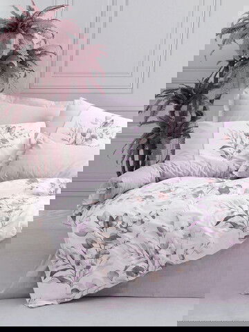 Lenjerie de pat pentru o persoana Single XXL (DE), Nadia - Lilac, Cotton Box, Bumbac Ranforce