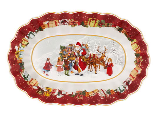 Bol oval Villeroy & Boch Toy`s Fantasy Santa and Kids 29x19cm