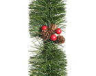 Ghirlanda decorativa Pinecone & Berry, Decoris, 270 cm, PVC, verde