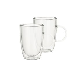 Set 2 cani cu perete dublu, Villeroy & Boch, Artesano Hot Beverages Universal, 390 ml, sticla borosilicata
