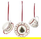 Set 3 globuri, Villeroy & Boch, Toy`s Delight Decoration Tableware, 6.3 cm, portelan premium