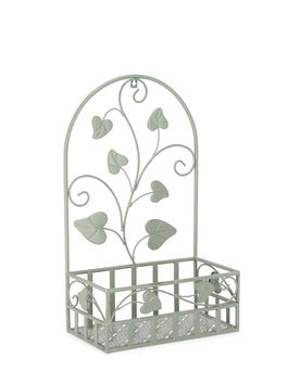 Suport de perete pentru ghivece, din metal, Harriet S Rectangle Verde Mint, L32xl17xH51 cm