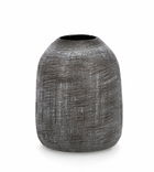 Vaza decorativa din ceramica, Papyrus S Gri Inchis, Ø15,8xH19,5 cm