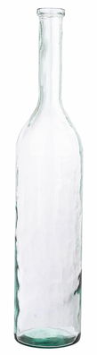 Vaza decorativa din sticla reciclata, Celebrate Bottle L Transparent, Ø23,5xH105 cm