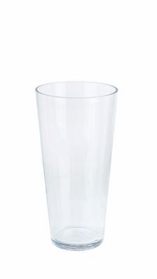 Vaza decorativa din sticla, Venice Konic S Transparent, Ø15xH30 cm