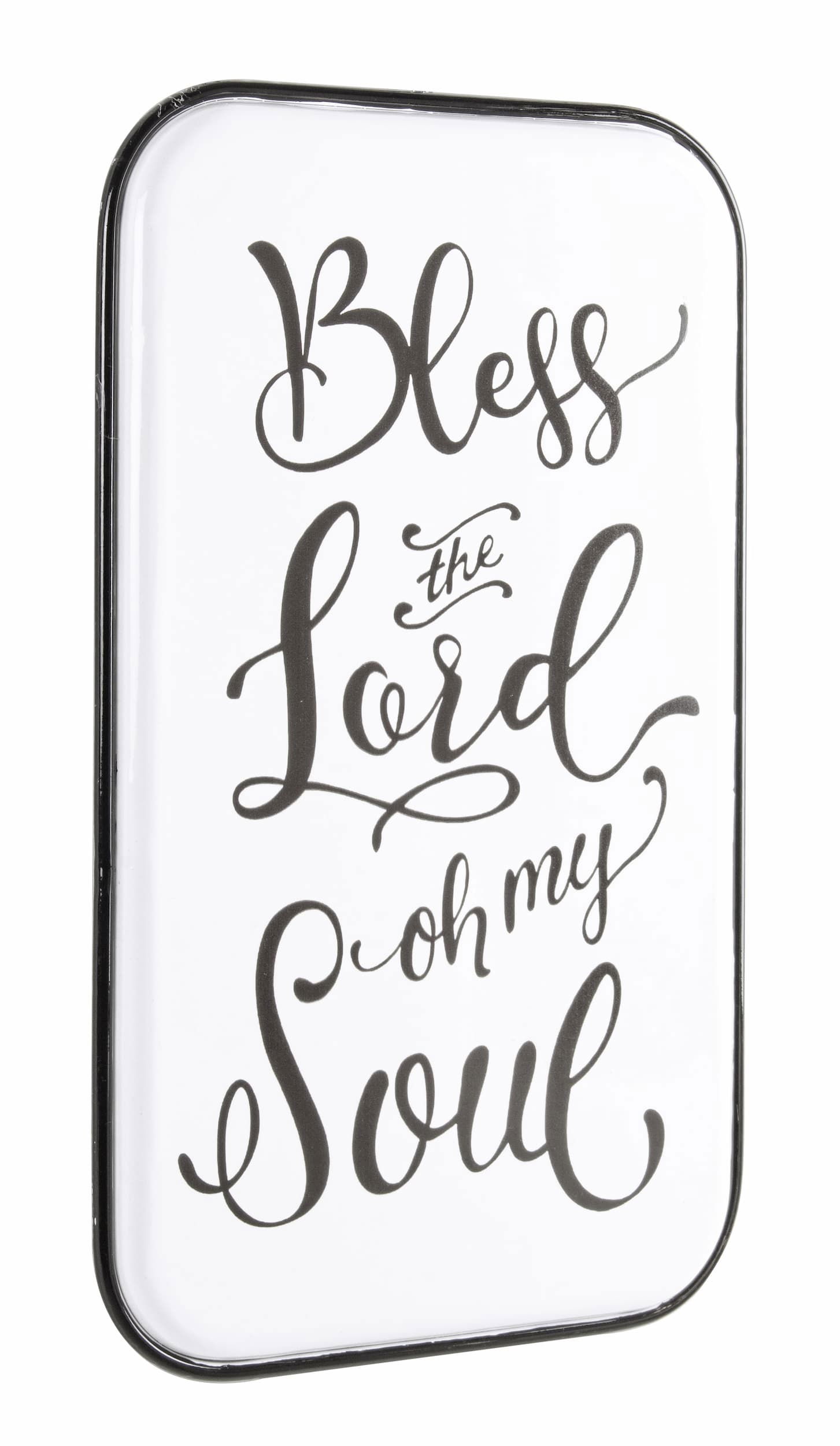 Decoratiune de perete din metal, Soul Alb / Negru, l37,5xA2xH63 cm